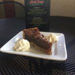 CorkScrew Bar & Grille Bourban Pecan pie and dessert card