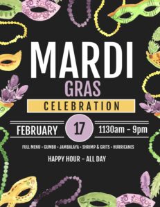 Mardi Gras at CorkScrew!